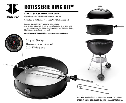 22" RING AND ROTISSERIE KIT