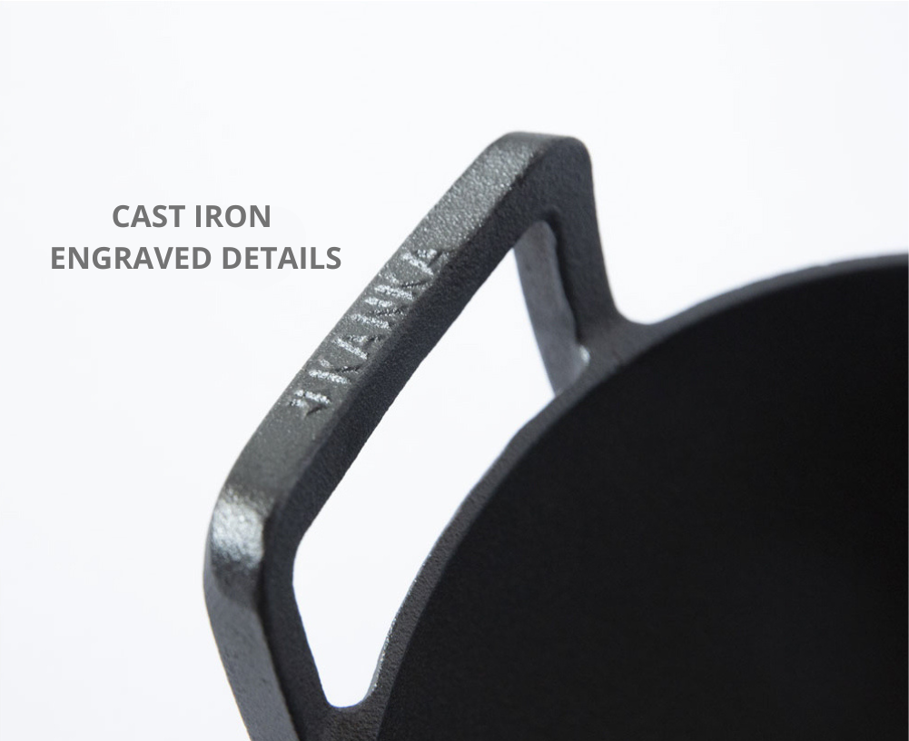 14" CAST IRON WOK
