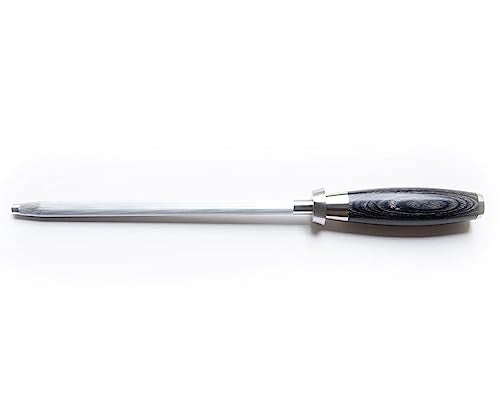SHARPENING ROD - PAKKA WOOD HANDLE