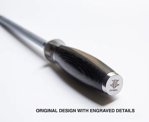 SHARPENING ROD - PAKKA WOOD HANDLE