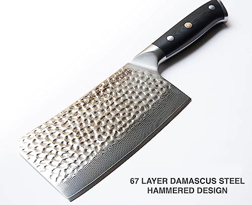 7" DAMASCUS MEAT CLEAVER