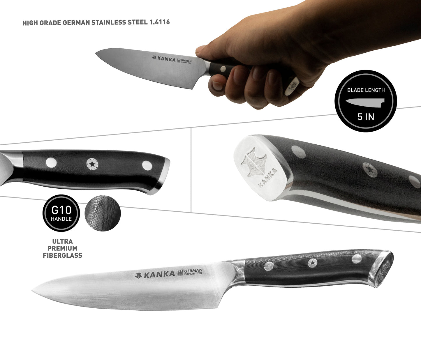 5'' GERMAN STEEL UTILITY KNIFE