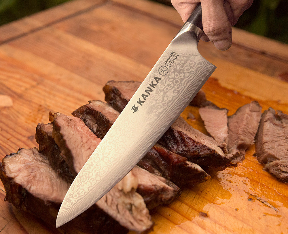 8" DAMASCUS PROFESSIONAL CHEF KNIFE (HAMMERED FINISH)