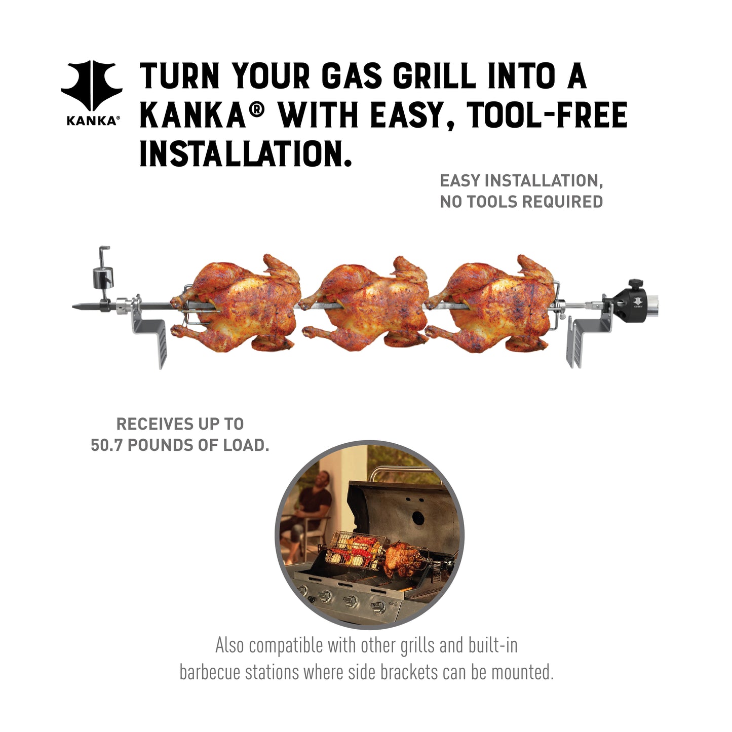 UNIVERSAL GAS GRILL ADAPTER