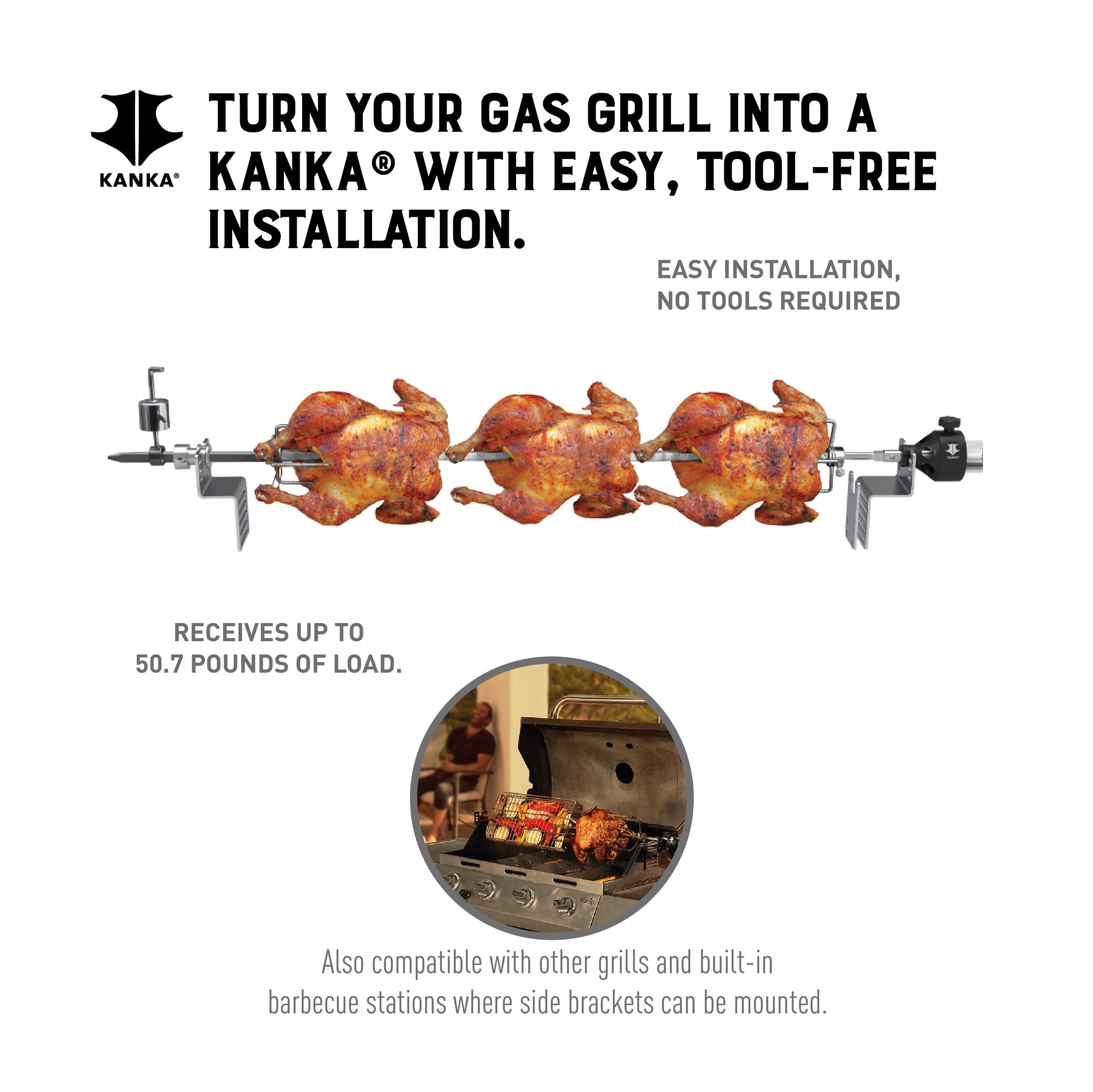 UNIVERSAL GAS GRILL ADAPTER