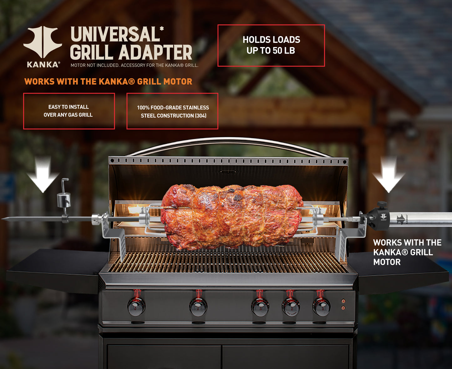 UNIVERSAL GAS GRILL ADAPTER