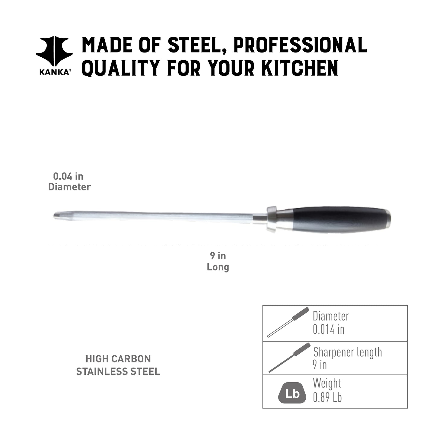 SHARPENING ROD - G10 HANDLE