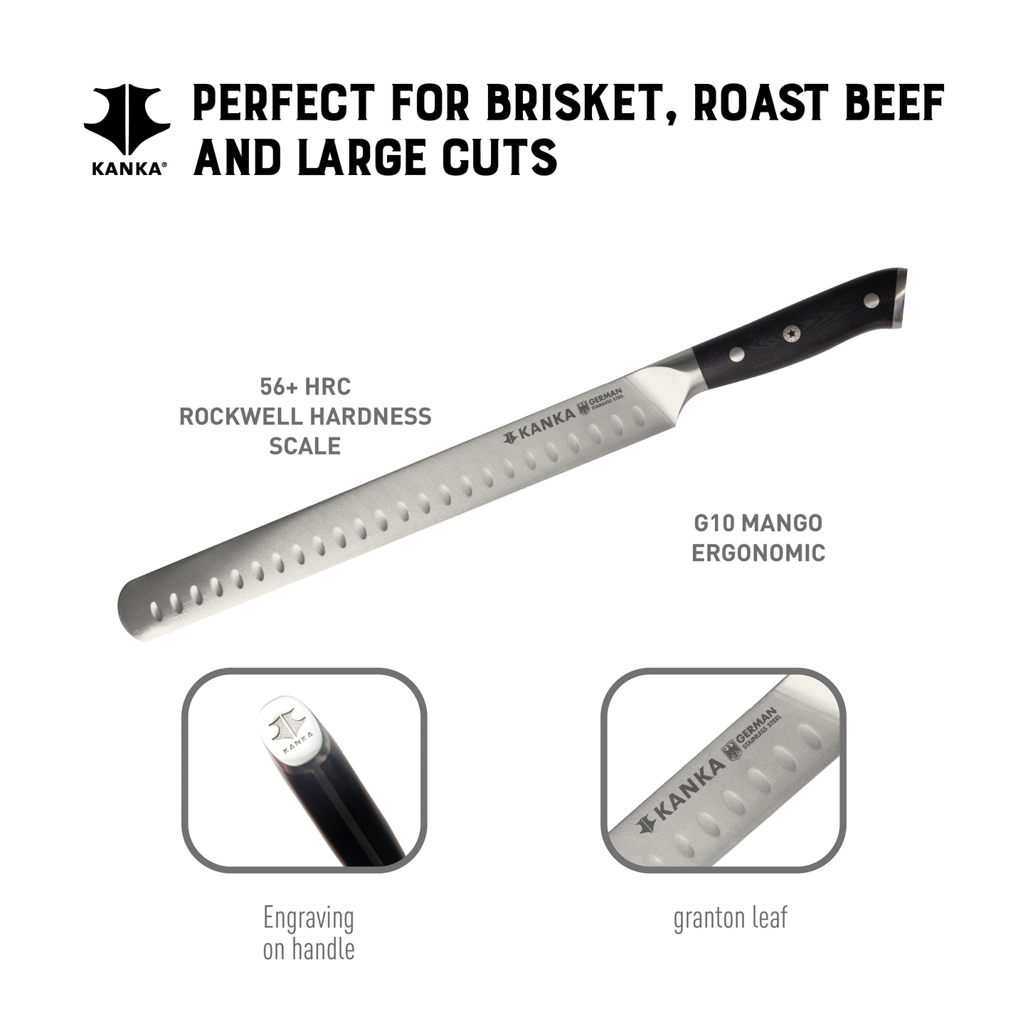 12'' GERMAN STEEL CARVING KNIFE