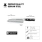 7'' GERMAN STEEL SANTOKU KNIFE