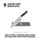 7'' GERMAN STEEL SANTOKU KNIFE