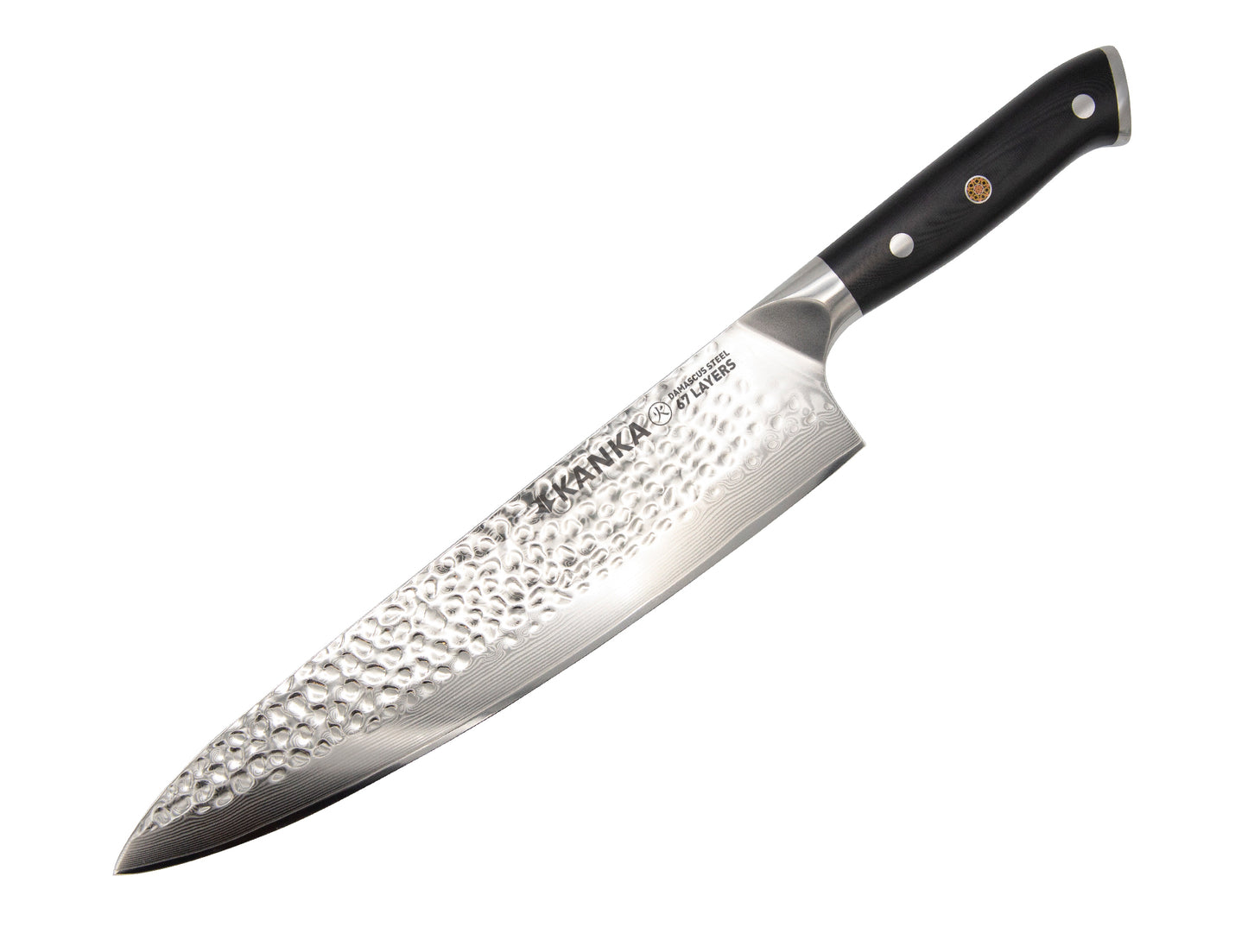 8" DAMASCUS PROFESSIONAL CHEF KNIFE (HAMMERED FINISH)