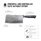 7" DAMASCUS MEAT CLEAVER
