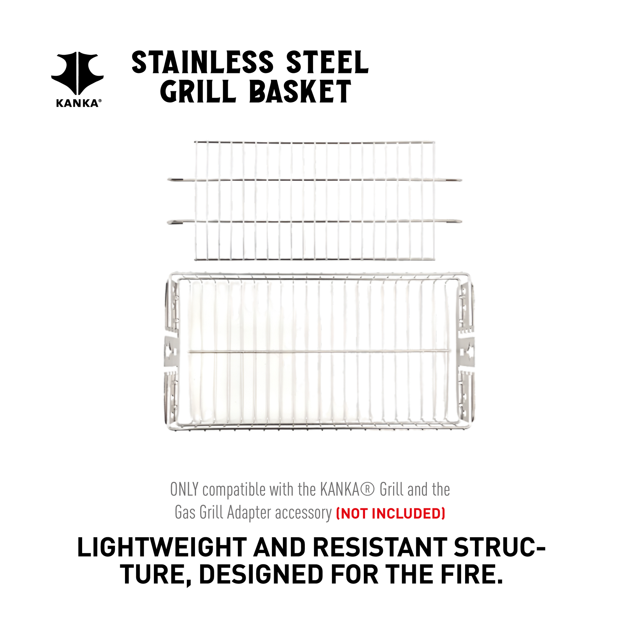 STAINLESS STEEL GRILL BASKET