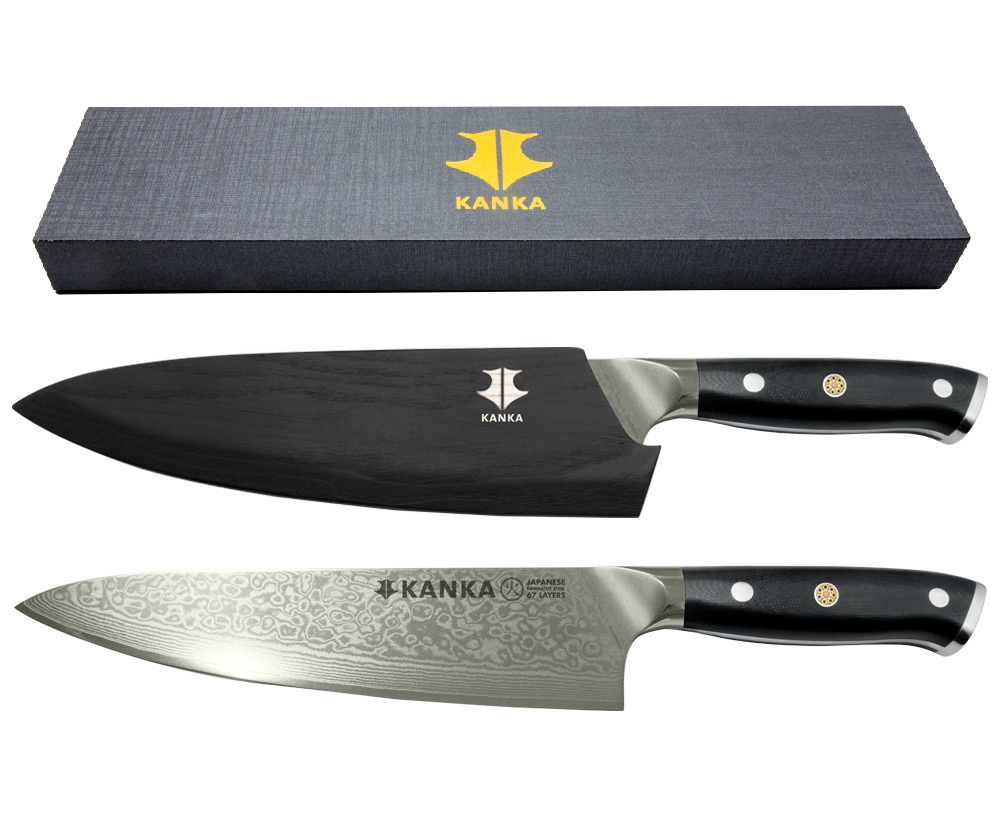 Kodiak 8 Damascus Steel Chef Knife - G10 Handle
